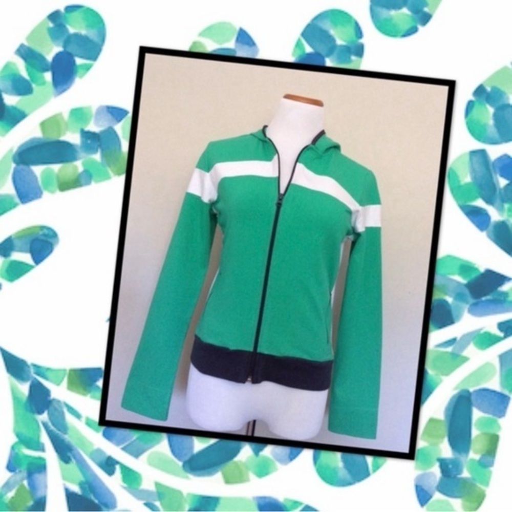 Prospirit Green and White Bomber Jacket